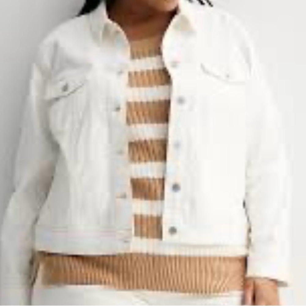 Sonoma White Women's Denim Jacket - White Jacket